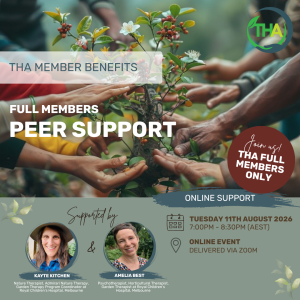Tuesday 11th August 2026 |  7:00 - 8:30pm - Peer Support On-Line Meeting