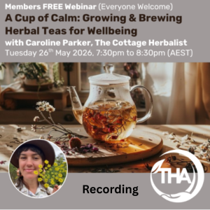 Webinar : The Cottage Herbalist - 26th May 2026 Recording